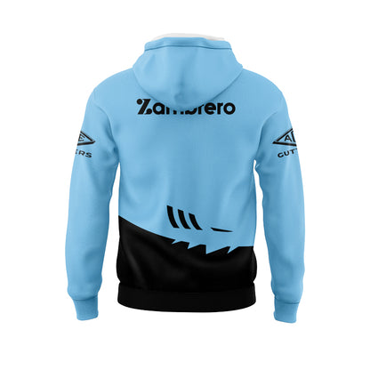 Cronulla Sutherland Sharks 2025 Blue Training Hoodie with Zipper