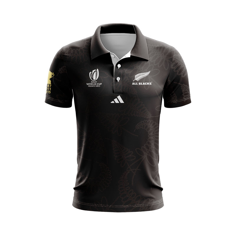 New Zealand All Blacks 2023 Rugby World Cup Home Polo Shirt