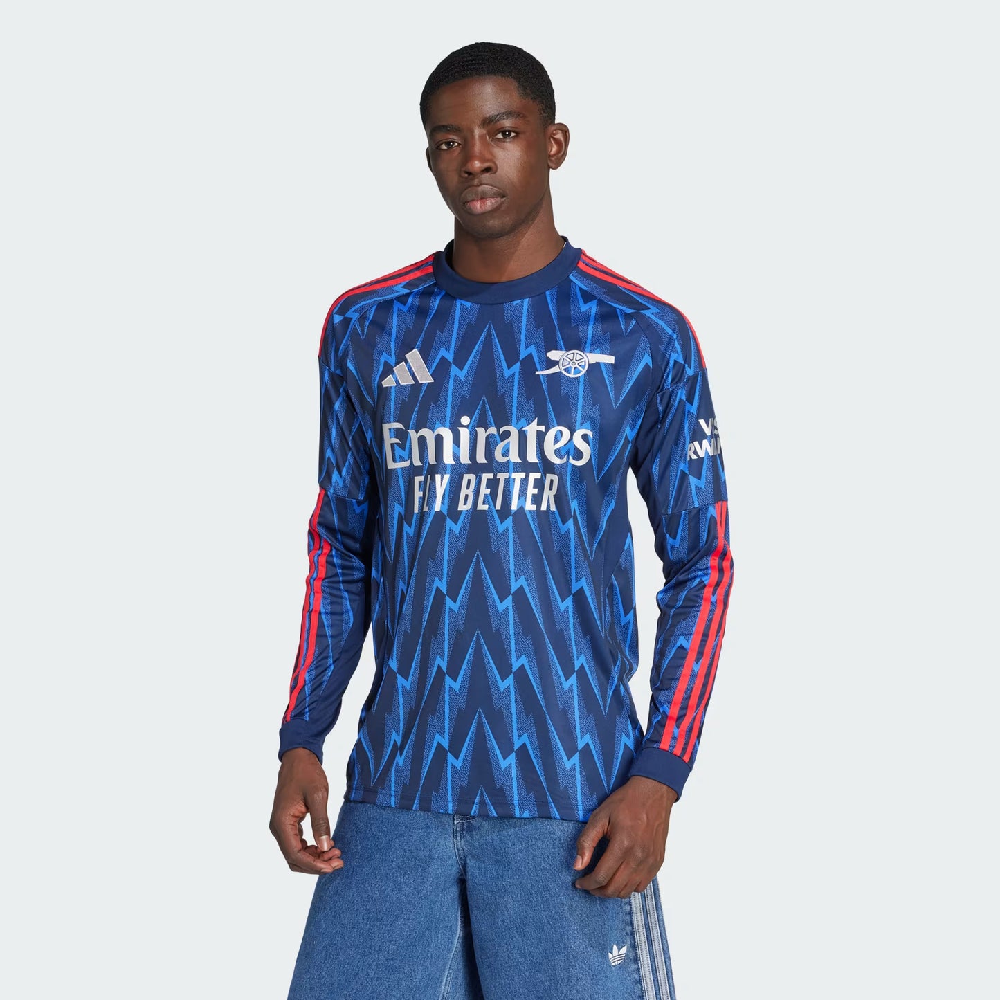 Arsenal Gunners 2025/26 Long Sleeve Player's Edition Away Jersey Shirt