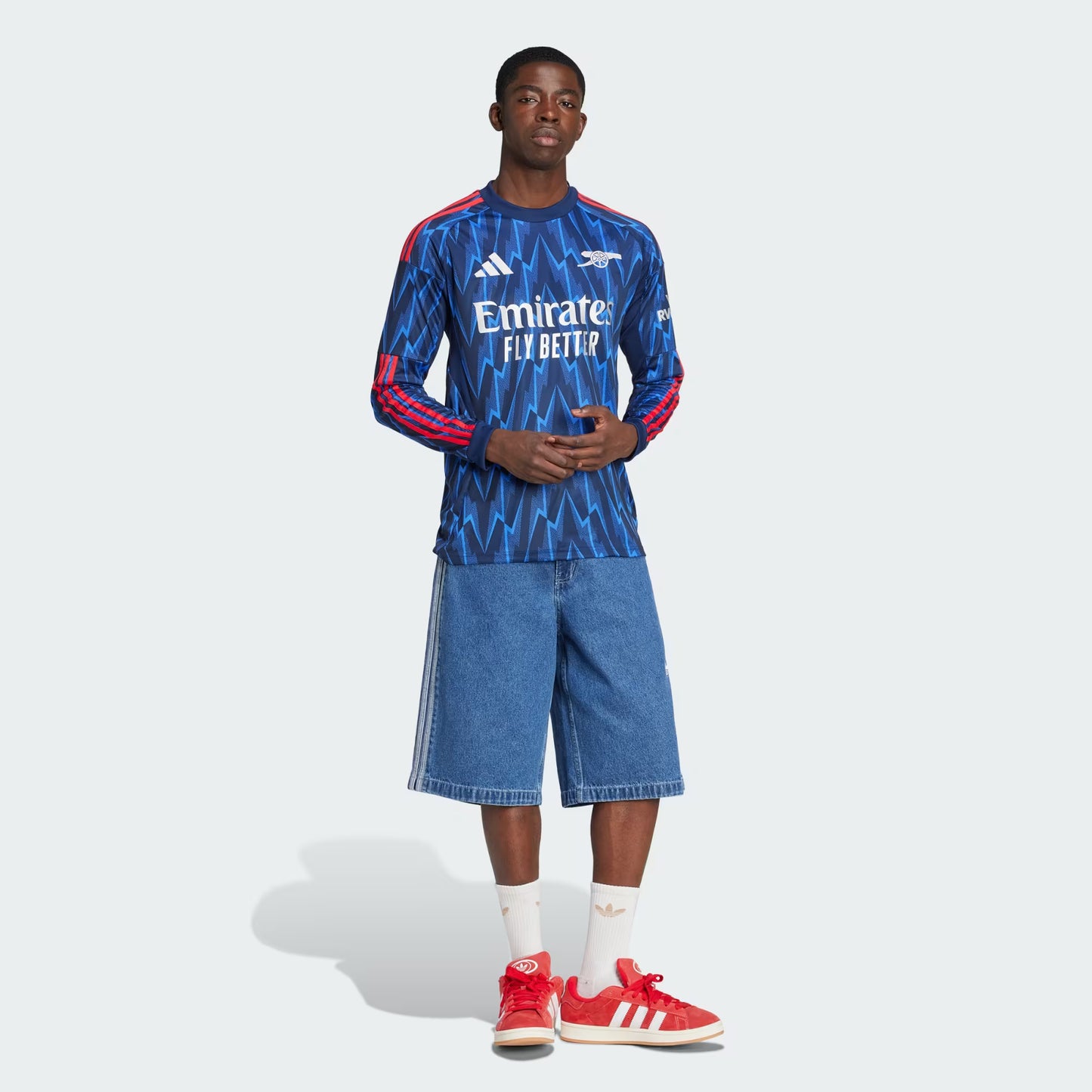 Arsenal Gunners 2025/26 Long Sleeve Player's Edition Away Jersey Shirt