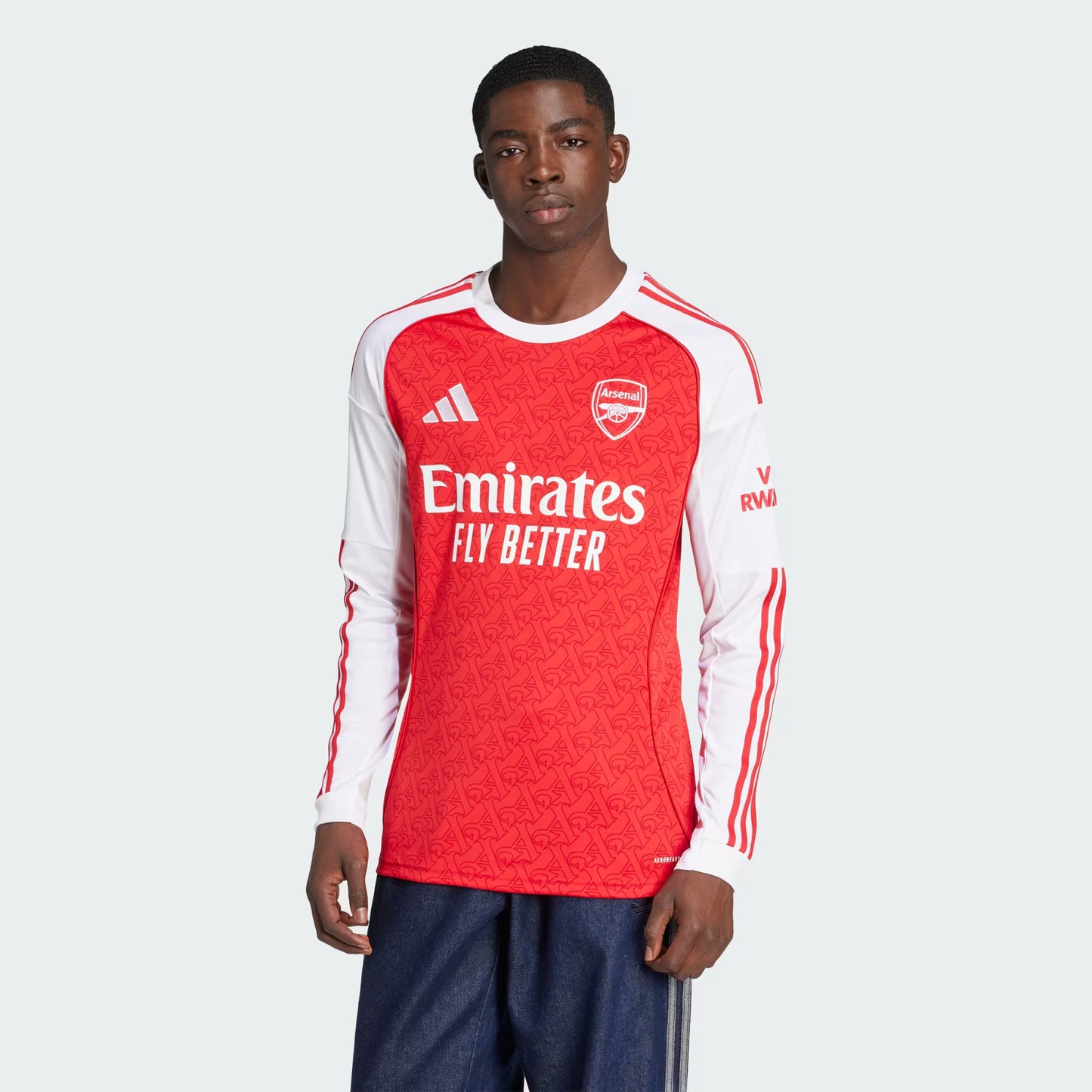 Arsenal Gunners 2025/26 Player's Edition Long Sleeve Home Jersey Shirt
