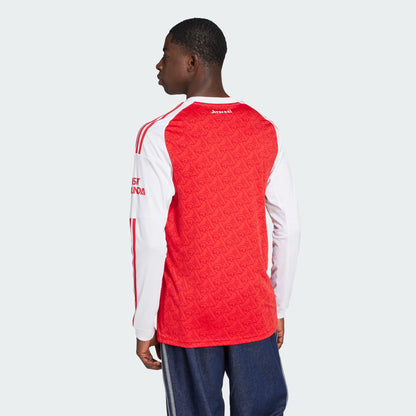 Arsenal Gunners 2025/26 Player's Edition Long Sleeve Home Jersey Shirt
