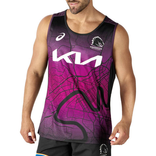 Brisbane Broncos 2024 River City Training Singlet
