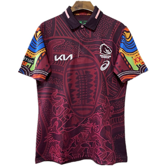 Brisbane Broncos 2023 Indigenous Polo Shirt