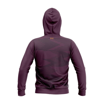 Brisbane Broncos 2024 Run Out Hoodie With Zipper