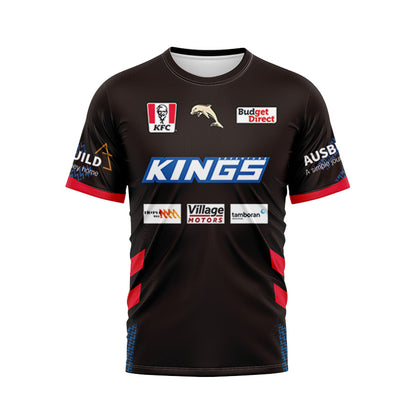 Redcliffe Dolphins 2023 Black Training Jersey