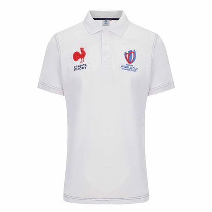 France Les Bleus 2023 Rugby World Cup White Polo Shirt