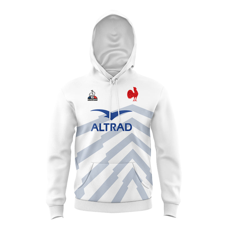 France Les Bleus 2023 Six Nations Rugby Kids Away Hoodie