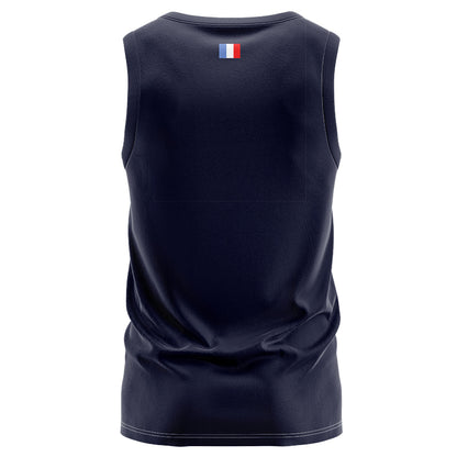 France Les Bleus 2023 Rugby World Cup Navy Blue Training Singlet