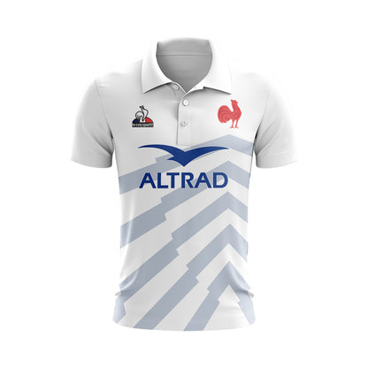 France Les Bleus Six Nations Rugby 2023 Away Polo Shirt