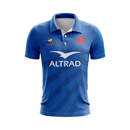 France Les Bleus Six Nations Rugby 2023 Home Polo Shirt