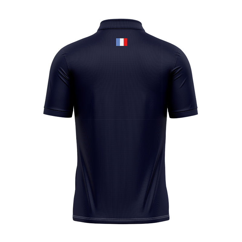 France Les Bleus 2023 Rugby World Cup Navy Blue Training Polo Shirt