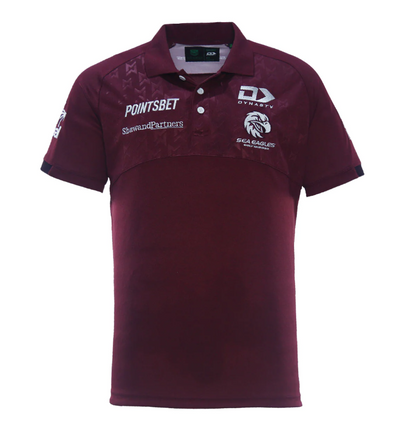 Manly Warringah Sea Eagles 2024 Maroon Media Polo Shirt