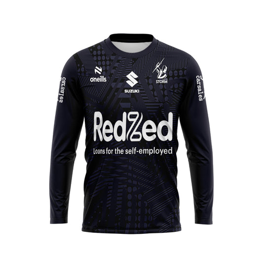 Melbourne Storm 2024 Long Sleeve Navy Blue Training Shirt