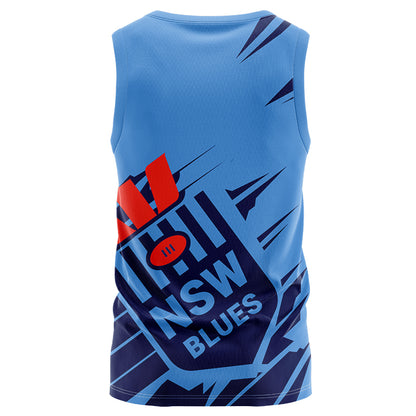 NSW Blues State Of Origin 2024 Ignition Singlet