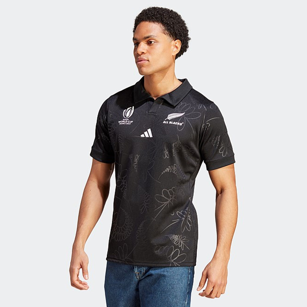 New Zealand All Blacks 2023 Rugby World Cup Home Polo Shirt