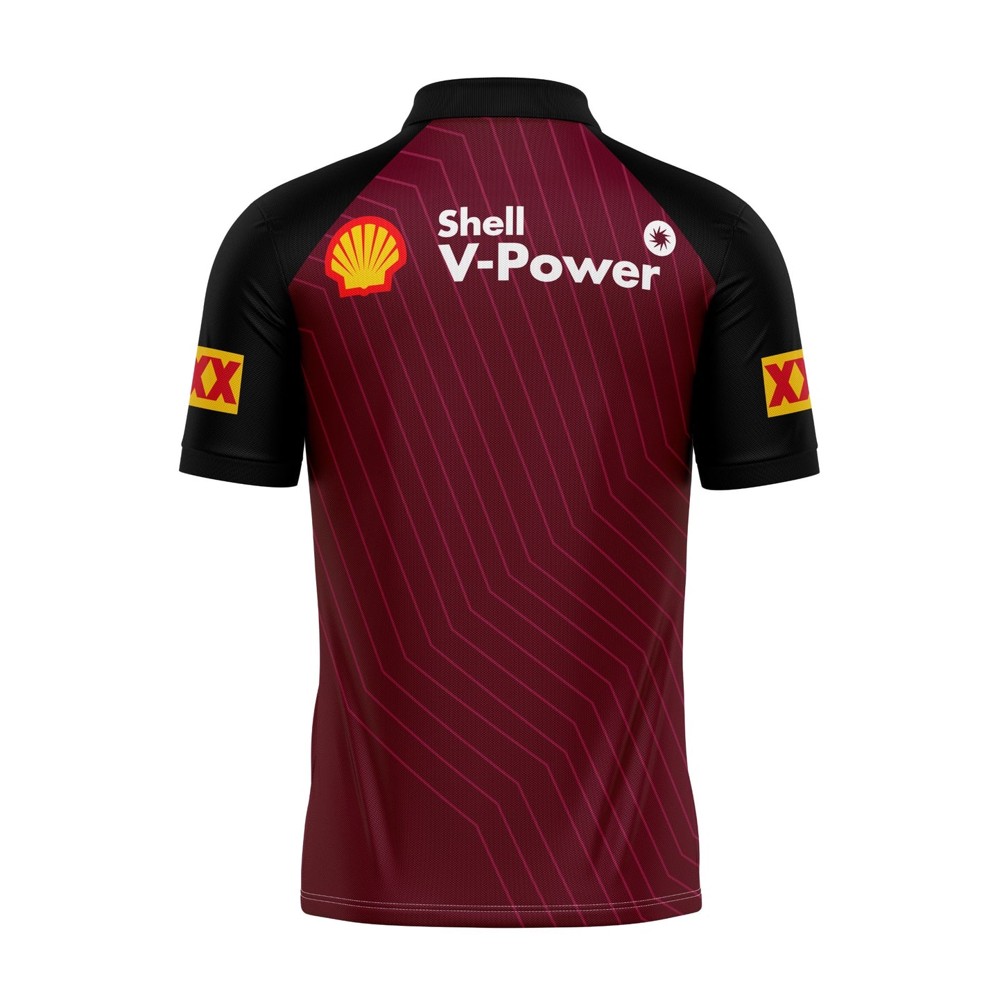 Queensland Maroons State Of Origin 2023 Black Sleeve Training Polo Shirt