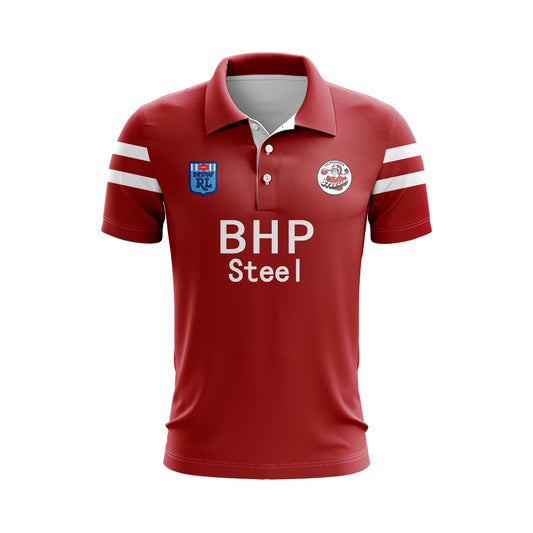Illawarra Steelers 1987 Retro Home Polo Shirt
