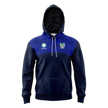 New Zealand Warriors 2024 Kids Blue Media Hoodie