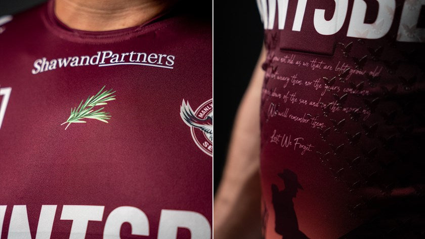 2023 Manly Warringah Sea Eagles ANZAC Jersey