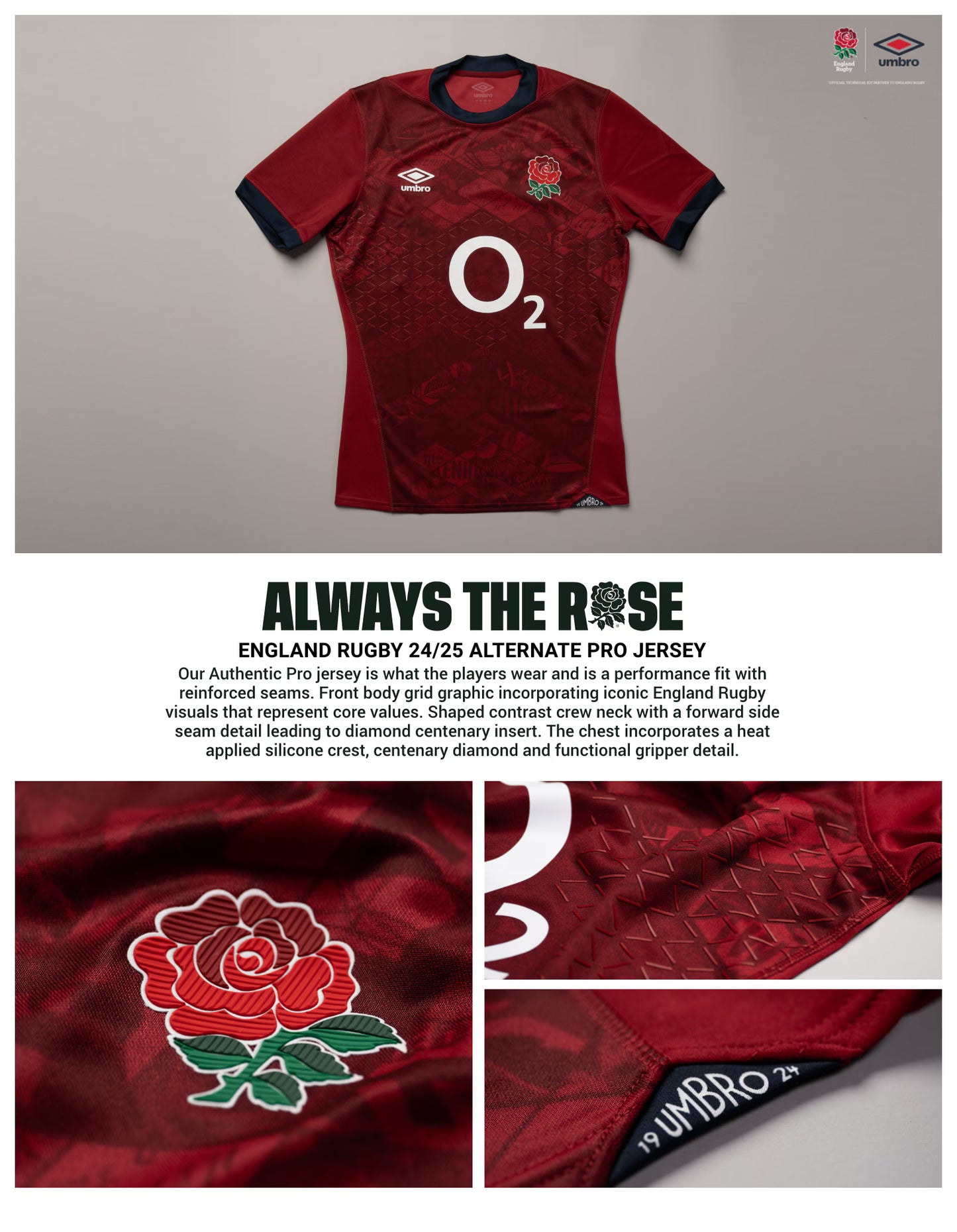 England 2025/26 Rugby Alternate Pro Jersey
