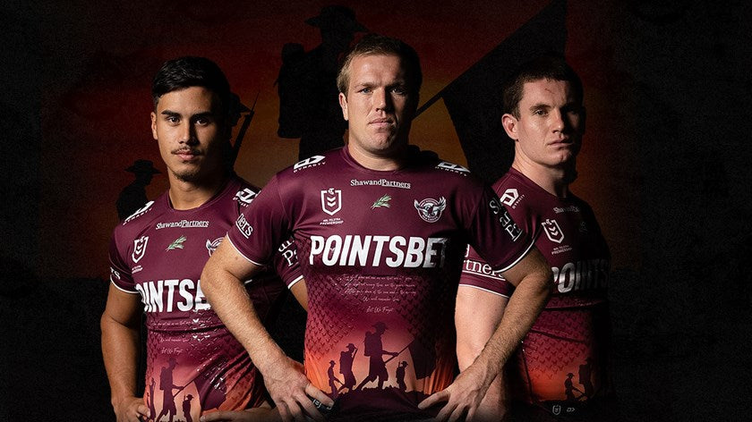 2023 Manly Warringah Sea Eagles ANZAC Jersey