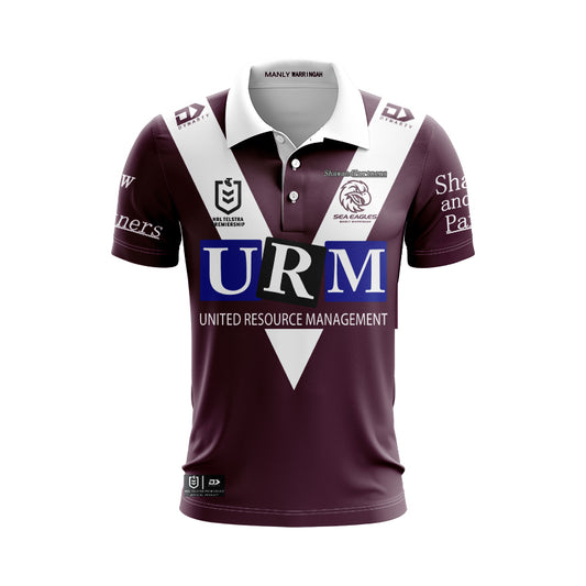 Manly Warringah Sea Eagles 2025 Heritage Polo Shirt