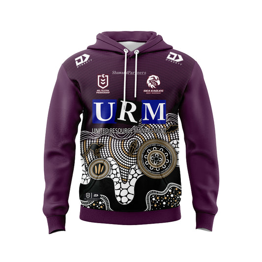 Manly Warringah Sea Eagles 2025 Indigenous Hoodie