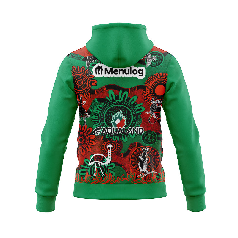 South Sydney Rabbitohs 2025 Indigenous Hoodie with Zipper