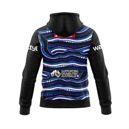 Canterbury Bankstown Bulldogs 2025 Indigenous Training Hoodie with Zipper