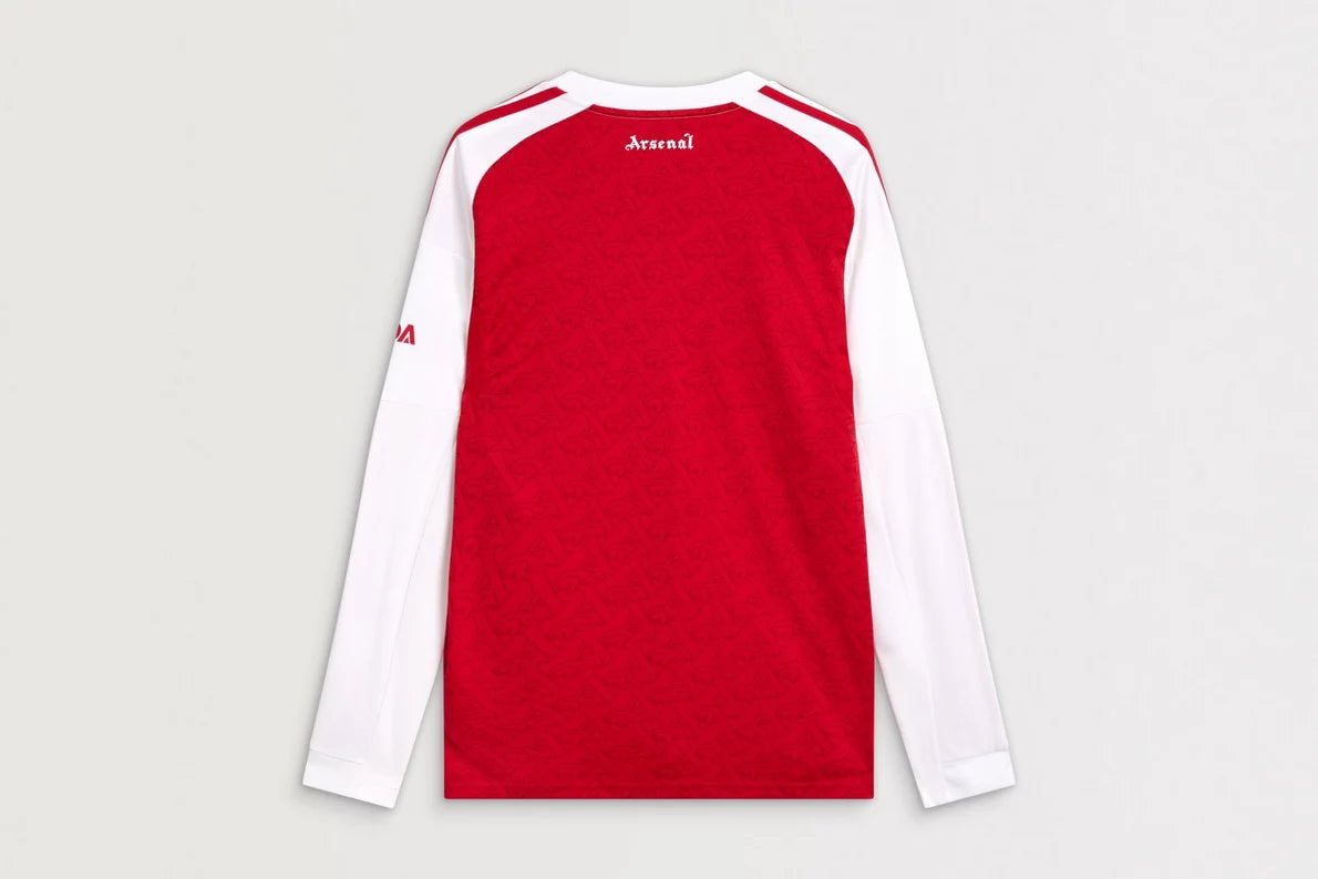 Arsenal Gunners 2025/26 Player's Edition Long Sleeve Home Jersey Shirt