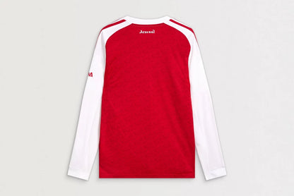 Arsenal Gunners 2025/26 Player's Edition Long Sleeve Home Jersey Shirt