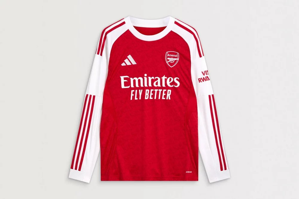 Arsenal Gunners 2025/26 Player's Edition Long Sleeve Home Jersey Shirt
