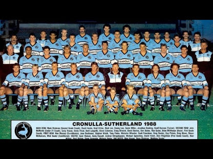 1988 Cronulla Sutherland Sharks Long Sleeve Jersey
